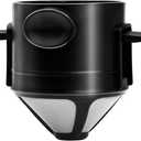 Pour Over Coffee Dripper, Reusable Stainless Steel Pour Over Coffee Filters, Easy to Clean Camping Coffee Filter, Portable Collapsible Coffee Maker, Paperless Travel Coffee Makers