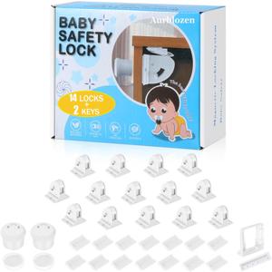 Magnetic Cabinet Locks for Child Safety, Drawer Locks Baby Proofing, Magnetic Door Safety Locks for Cabinets and Drawers, Easy Installation No Tools Required (14)
