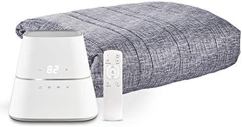 AquaPad CozyFlow Water Heated Mattress Pad, No Electric Wire, All Digital , AirQuiet and Dual-Tank Technology, ETL Listed, Smart, Hydro Heat Onsu Mat Topper Bed Warmer (Twin/Single)