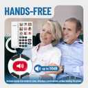 Uvital Big Button Phone for Seniors, Corded Landline Phones for Seniors with 8 One-Touch Dialing Big Buttons and 1 SOS Emergency Button, Hands-Free, Loud Ringer, Easy to Use