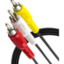 GE 12ft. Composite Audio/Video Cable with RCA-Type Connectors, Black