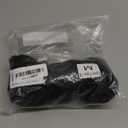 OYOANGLE Women's Mesh Sheer Swimsuit Cover Up Ruffle Tie Side Beach Sarong Wrap Long Skirt (X-Large, Black)