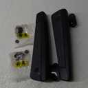 1 Pair Car Seat Armrest, Car Adjustable Seat Armrest Shock Resistant PU Sponge Black Universal for Automobiles Trucks