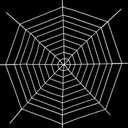 12 FT 9-Ring Spider Web Halloween Decorations, Giant Rope Fake Spider Web for Scary Haunted House, Outdoor Yard, Porch, Wall, and Spooky Trick-or-Treat Hanging Party Decor (White) Pack of 2