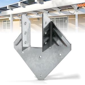 CNQLIS Hurricane Ties for Rafter, 20 Pack 13-Gauge Hurricane Straps, Heavy Duty Galvanized Rafter Hanger Brackets, for Roof Joist Hangers
