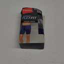 Hanes Men's Comfort Flex Fit Boxer Briefs, Ultra Soft Stretch, Long Leg & Regular Leg, 3- Pack (XX-Large, Navy/Grey/Black)