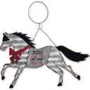 2 x Sunset Vista Christmas Horse Hanging Ornament