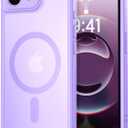 Thomo Magnetic for iPhone 17e Case/iPhone 16e Case, [Full Camera Protection] [Compatible with Magsafe] Military-Grade Shockproof, Anti-Fingerprint Translucent Matte Phone Case, Light Purple