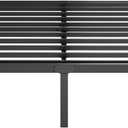 Furnitui 16 Inch High Platform California King Bed Frames, Metal Cal King Bed Frame No Box Spring Needed, Easy Assembly, Noise Free, Sturdy, Black