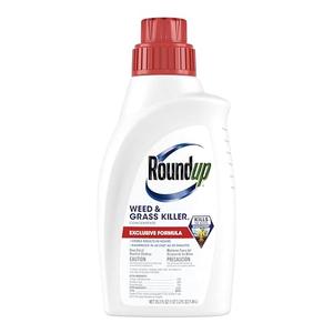 Roundup Weed and Grass Killer₄ Concentrate, Use in and Around Flower Beds, Walkways and Other Areas of Your Yard, 35.2 fl. oz.