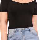 Floerns Women's Plus Size Basic Off Shoulder T-Shirt Top (3X-Large Plus)