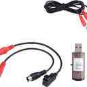 Flight Simulator USB RC Flight Simulator Flight Simulator Cable for Realflight G7 G6 G5 Phoenix 4 E2HG Remote Controller Adapter
