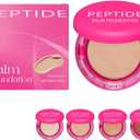 Peptide Bouncees Foundation for Mature Skin, Balm Foundation,Hydrating Age-Defying Makeup, All Skin Types (Natural, #)