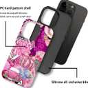 Case Compatible with iPhone 15 Plus,Pink Decorations-Dolphin Car Hybrid 2-Layer Hard Shell+Silicone Double Protective Scratch-Resistant Shockproof Case for iPhone 15 Plus