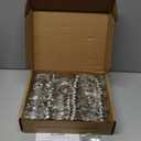 Ravinte 50 Pack 25 Pairs 1/2 inch Overlay Soft Close Hinges for Kitchen Cabinet Hinges Satin Nickel Hidden Hinges Stainless Steel Concealed Hinge self Closing