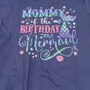 Mommy Of The Birthday Mermaid Girl Bday Party Squad Family T-Shirt Large