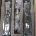 Molimoli Olive Oil Dispenser Bottle for Kitchen, Automatic Pourer, Glass Thin Bottle Dispenser for Kitchen, Olive Oil Cruet, | Set of 2 - Gold