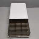 Miaocona Underwear Organizer Drawer, 15 Cells Plastic Sock Underwear Storage Drawer, Stackable Closet Organizers and Storage Box for Bras, Socks, Scarves, Ties, Belt (Queen Size-White, 1 Pcs)