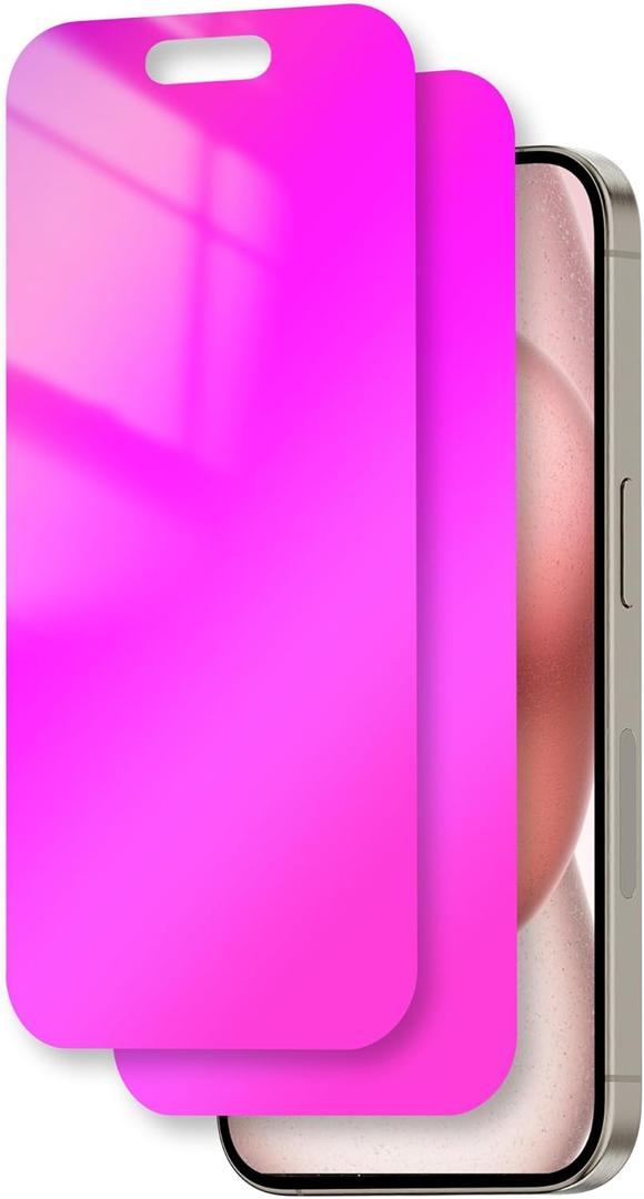 2 Pack Privacy Screen Protector for iPhone 14 Pro Max Tempered Glass 6.7inch Private Saver Anti-Spy Anti-Blue Light Eye Protection Anti-Scratch Full Coverage