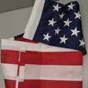 American Flag Durable Nylon 3x5 Ft Outdoor Heavy Duty, Made in USA American Flags ,Longest Lasting Non Fading American Flags for Outside 3x5,Waterproof Embroidered American Flag, All Weather US Flags Use Outdoor High Wind,Tear Proof America Flag Sewn Stripes and Embroidered Stars