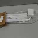 No Drill Cordless Vinyl Mini Blinds,White,30.5" W x 36" H