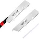 2 in 1 Japanese Hand Saw10.4Inch Pruning SawSK-5 Steel pruning saws for treeReplaceable Blade for DIY Craft, Non-Slip Bending Hand Handle, Sharp & Lightweight for Woodworking and Garden Trim