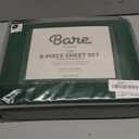 Bare Home Hotel Luxury Queen Sheet Set, Extra Soft - 6 Piece Set - Deep Pockets - Easy Fit - Cooling & Breathable - Wrinkle, Fade, Stain Resistant - Includes 4 Pillowcases (Queen, Forest Green)