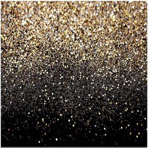 CYLYH 10X10ft Glitter Backdrop Golden Spots Backdrop Vintage Astract Glitter Background Wedding Adult Baby Children Party Decor D417,Gold (Black)