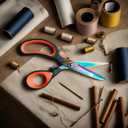 Scissors All Purpose, 9.5 Inch Premium Stainless Steel Scissors Heavy Duty Titanium Coating Sewing Fabric Scissor Cutting Fabric Leather, Hand Cutting Tools for Office, Home, School, Sewing and Crafts (Yellow)