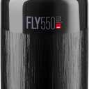 ELITE Fly Tex Cycling Water Bottle 550ml Black Ultra-Lightweight, BPA-Free, Easy-Squeeze Sports Bottle for Road, MTB & Gravel