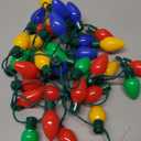 Windy City Novelties 4 Pack LED Light Up Christmas Bulb Necklace with 6 Dynamic Light Modes  Flashing Holiday Accessory for Parties, Parades & Festive Events