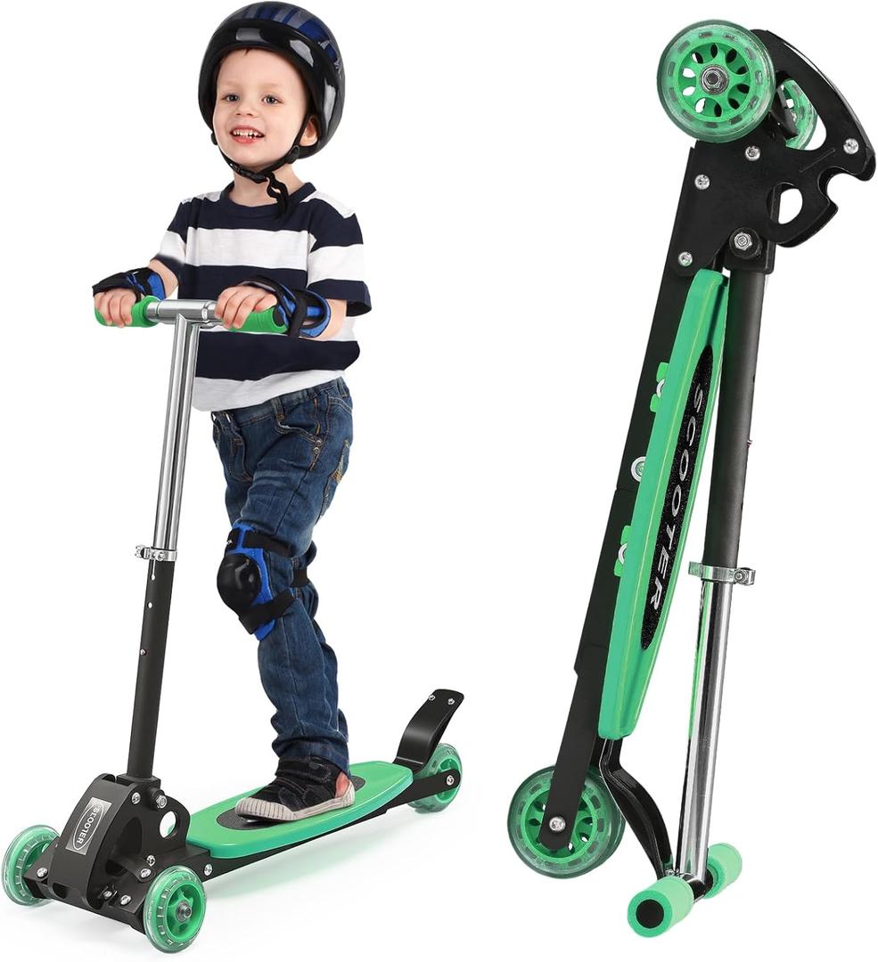 Kids Kick Scooter 3 Wheel Scooter (Green)