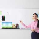 Chunful 5 Pcs Magnetic Book Shelf for Whiteboard 3 Pcs Acrylic Black Floating Magnetic Book Display Shelf and 2 Pen Holder for Classroom, Office, Refrigerator