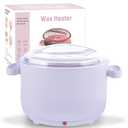 Wax Warmer for Hair Removal, 16.9oz Portable Electric Wax Heater Machine for Hard and Soft Wax Beads, Fast Heating for Home Gentle, Salon Warmer for Braizlian Waxing, Body, Bikini, Eyebrow, Purple