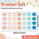 Moucuny 6.5 x 11.5 ft Large Classroom Rug Elementary, Boho Educational Area Carpet for Reading Corner,Preschool, Playroom, Daycares, Learning Space Activities Back to School Supplies