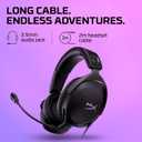 HyperX Cloud Stinger 2 Gaming Headset, DTS Headphone:X Spatial Audio, Lightweight Over-Ear Headset with mic, Swivel-to-Mute Function, 50mm Drivers, PC Compatible, Black