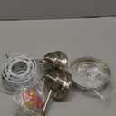 2 Pack Modern Elegant Wall Sconces Bath Vanity Light Fixtures Wall Mounted Lighting Brushed Nickel White Frosted Glass Shade (Silver)