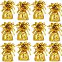 Metallic Balloon Weights, Birthday Party Favors, Novelty and Gag Gifts, 5.5" Inches, 12-Pack (Gold)