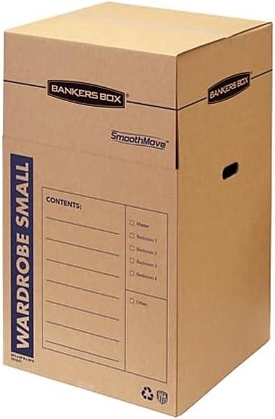 Bankers Box Short Wardrobe Box 3 Pack, 20-in x 20-in x 34-in (7710902)