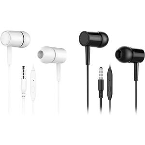 2 Pack Wired Earphones with Mic, 3.5mm, in-Ear Headphones, Headphones Earbuds Wired, No Noise, Sound Earphones for Android, Tablet, Laptop
