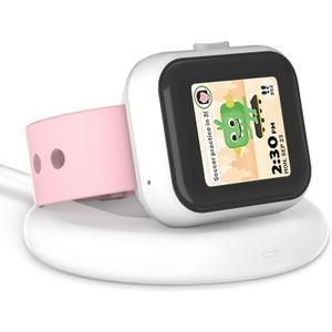 Compatible with SyncUP Kids Watch Charger Stand Dock, Portable & Foldable Magnetic Charger with 3.3 Feet Charging Cord for T-Mobile Sync UP 1 (NOT for Sync UP Kids Watch 2) (Foldable White)