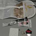 Nuxovin Breathable and Lightweight White Blonde Human Hair Wig Short Straight Pixie Hairstyle, Comfortable no-glue Cap Design, Suitable for Daily Natural Styling (White gold color, 4inch)