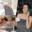 HOMEXCEL 8 Piece Bath Towel Set, Microfiber Bathroom Towel - 2 Bath Towels, 2 Hand Towels, and 4 Wash Cloths, Super Soft, Highly Absorbent Towels for Bathroom, Gym, Hotel, and Spa (Grey)