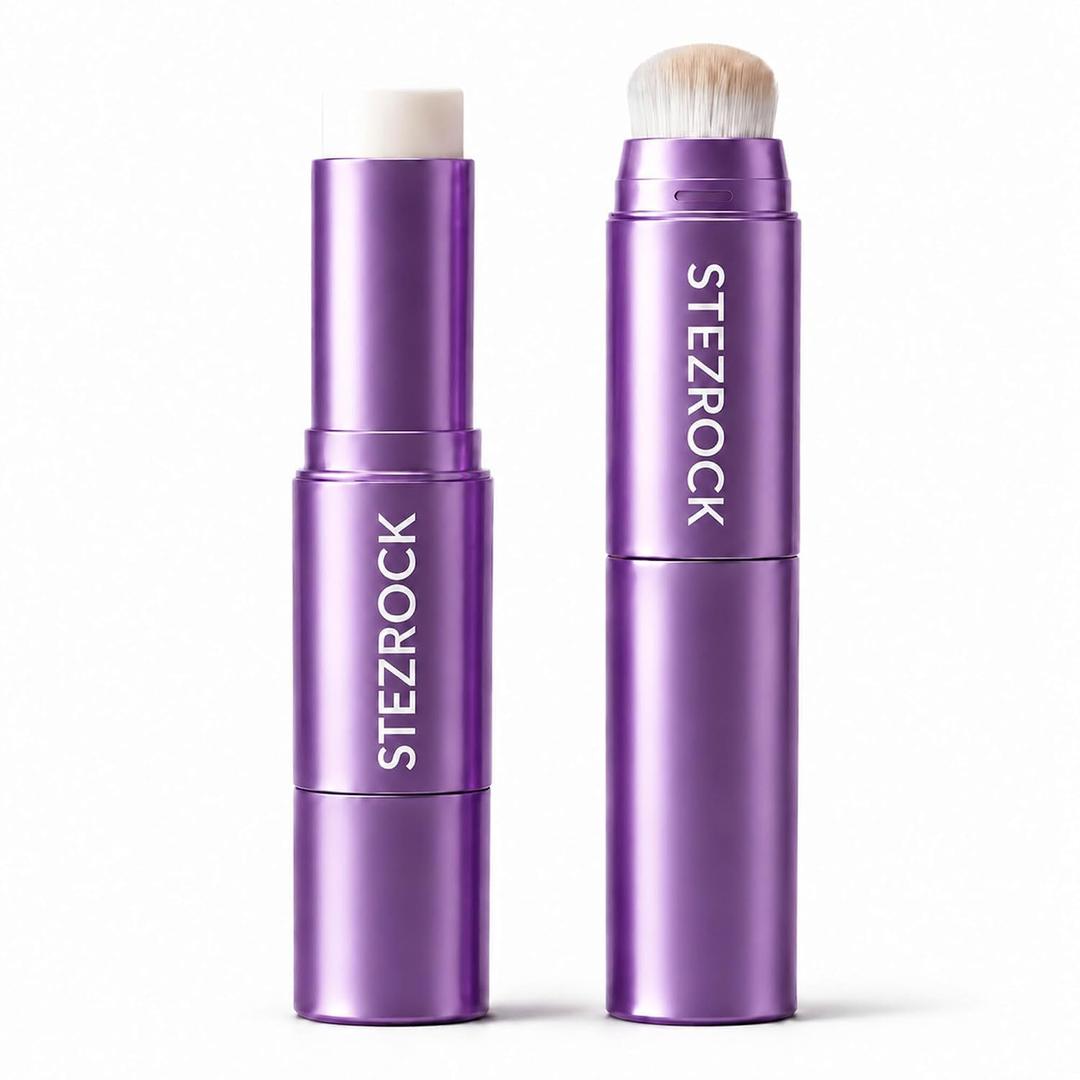 Stezrock Color Changing Foundation, 2-in-1 Stick with Built-In Makeup Brush
Lightweight Buildable Coverage, Seamless Blending, Natural-Looking Finish, Smooth Application for Mature Skin