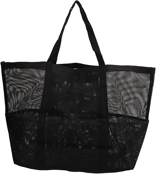 Multifunctional Nylon Shoulder Beach Bag Foldable Handheld Bag for Beach, Travel, Camping Waterproof Mesh Tote with Large Cap