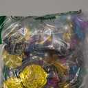 Hanaive 319 Pcs Pirate Treasure Gold Fake Coins Halloween Plastic Gems and Jewels Playset Party Decor Treasure for Pirates Themed Adventures Summer Pool Party Coins(Irregular)