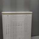 X-Large Foldable Laundry Hamper with Wheels and Handle, Collapsible Rolling Laundry Basket, Versatile Portable Storage Basket for Laundry/Bathroom