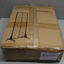 2'x5.5' Ft Gridwall Panel Display Stands Heavy Duty Floor Standing Retail Display Rack with Triangle Base for Retail Art Show With 10 Hooks