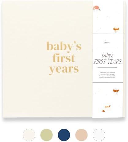 Lamare Baby First Year Book – Baby Memory Book for Girls & Boys - Baby Milestone Book from Pregnancy to Childhood – Cute Baby Book Keepsake Gift