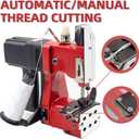 Electric Bag Sewing Machine - Ind. Handheld Bag Closer & Closing Stitcher GK9-900 for Woven Rice & Leather Bags